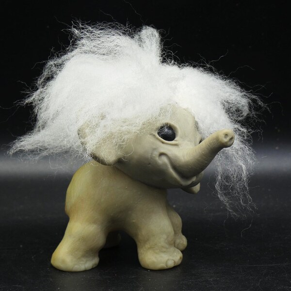 Vintage Elephant Troll Doll - Danish Rauls