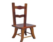 Wooden Doll Chair - 8.5 inches - Doll Furniture - Doll Display