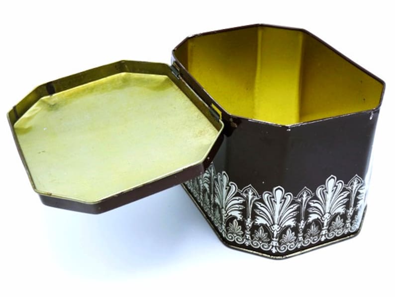 Sarah Kay Tin Canister Vintage Sarah Kay Tin Box Small Sarah Kay Storage Tin