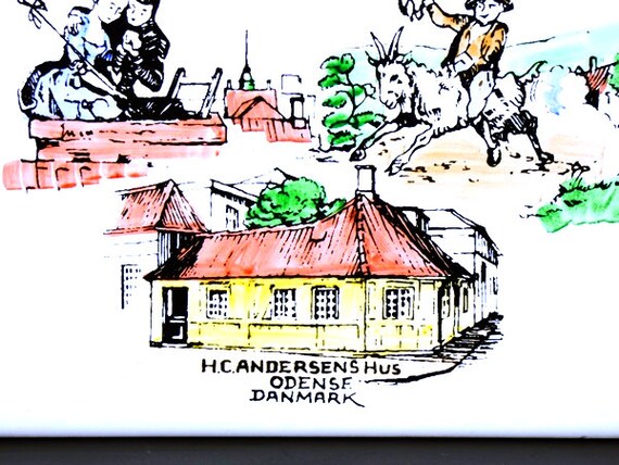 Hans Christian Andersen Tile Swan Tile Odense Denmark 6 Etsy