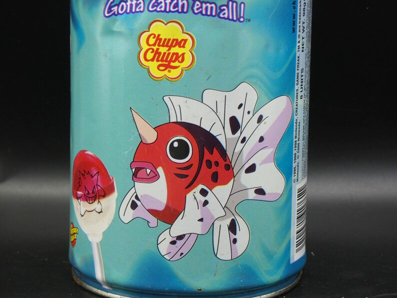 Vintage Pokemon Tin Container Lapras Seaking Seel Chupa Etsy