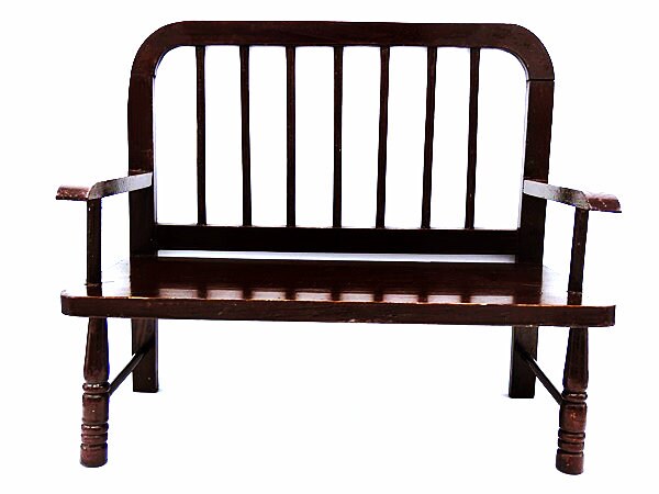 Wooden Doll Bench 14 inches Doll 
