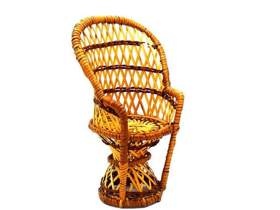 wicker doll chair