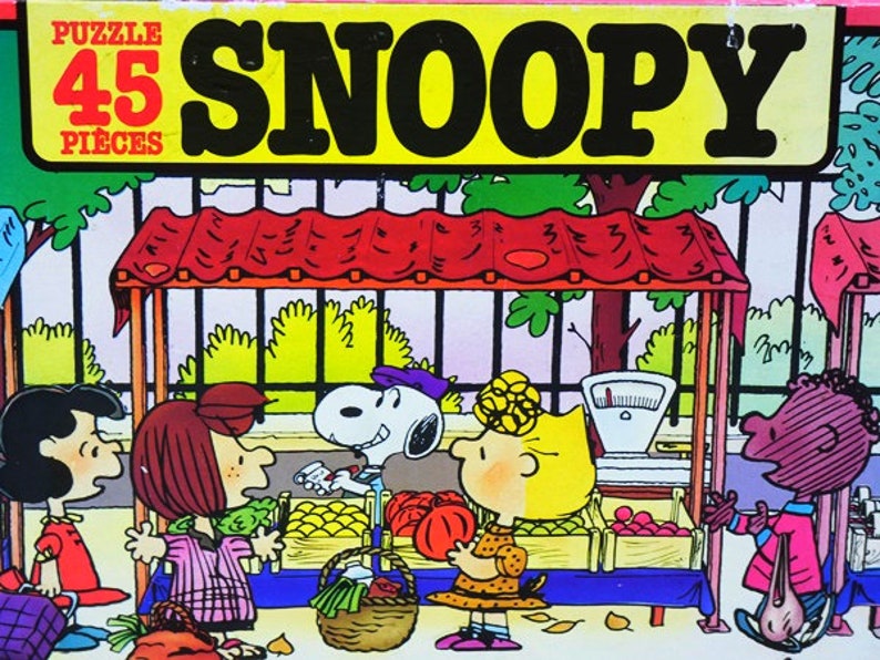 Childrens Puzzle Vintage Snoopy Puzzle Peanuts Gang Jigsaw Puzzles Toys