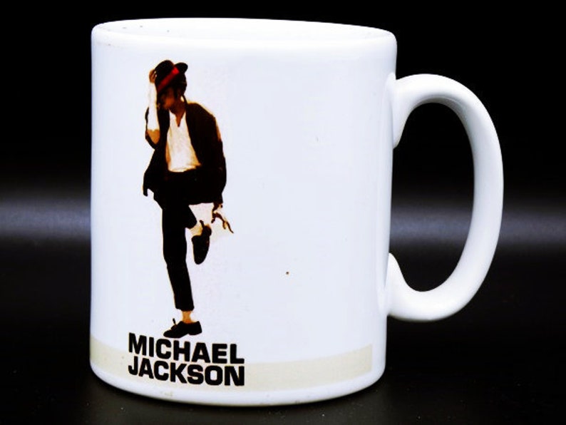Michael Jackson Coffee Mug Vintage Michael Jackson Coffee Etsy