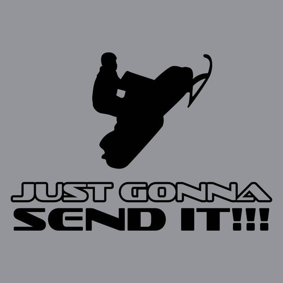 Just Gonna Send It Snowmobile Stunt Snow Funny Graphic Decal Sticker Art Decor Just Gonna Send It Snowmobile Stunt Snow Funny Graphic Decal Sticker Art Decor