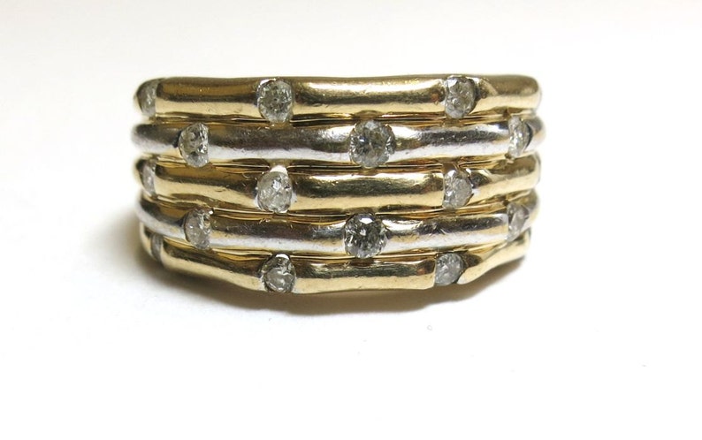 diamond fashion ring or wedding band 10k yellow gold