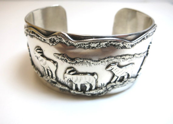 zuni sterling bracelet story teller by craftman d… - image 2