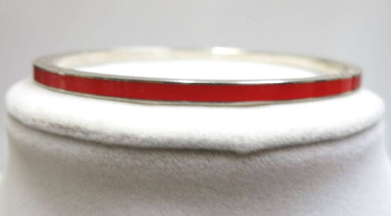 tiffany & co enamel sterling vintage bracelet rar… - image 2