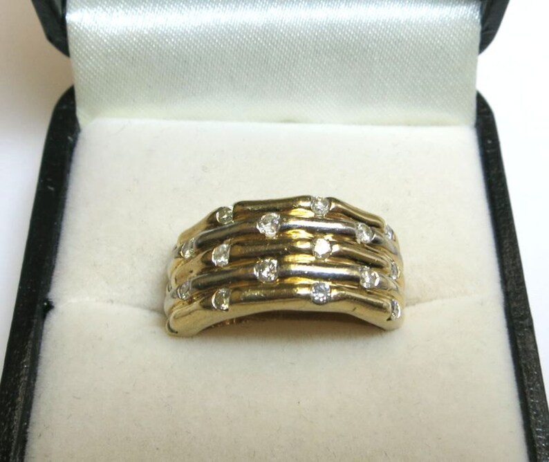 diamond fashion ring or wedding band 10k yellow gold