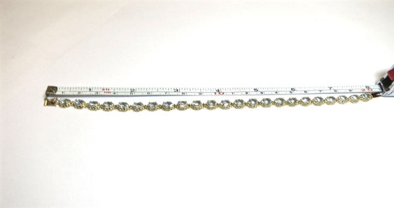 blue topaz bracelet 7 carats oval cut 14k yellow … - image 4