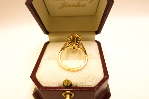 ladies 18k apple green jade ring - image 6