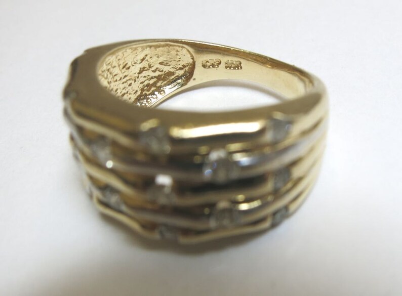 diamond fashion ring or wedding band 10k yellow gold