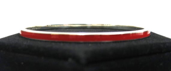 tiffany & co enamel sterling vintage bracelet rar… - image 3