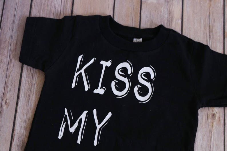 Trendy clothing Trendy romper rompers shirts Kids shirt Stylish romper Kids tshirt Kiss My Face Romper Kiss My Face tee tshirts