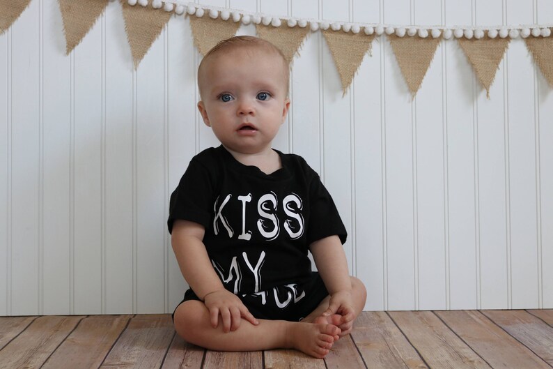Trendy clothing Trendy romper rompers shirts Kids shirt Stylish romper Kids tshirt Kiss My Face Romper Kiss My Face tee tshirts
