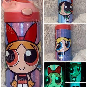 THE POWERPUFF GIRLS X SHEIN Female Police-themed Petg Cold Water Bottle,  1000ml/35oz()