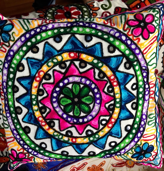 Funda De Cojin Boho Oasis Dos Palmeras – Cojines De La Paz