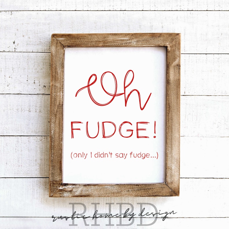 Oh FUDGE only I didn't say fudge A Christmas Story Etsy