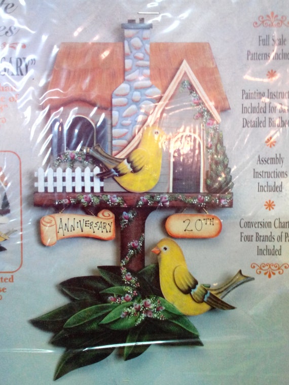 Kit Anniversary Birdhouse Plaque Full Size Scroll Saw Etsy