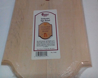 Sign Board-Vintage, Innkeeper Sign Board, Basswood, 14x10x1, for wood burning, painting, stenciling or decoupage., Vintage
