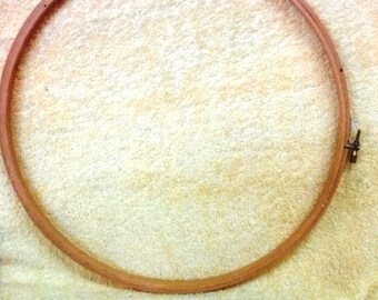 Hoop- 12 inch, Wood, Embroidery/Needlework,Vintage