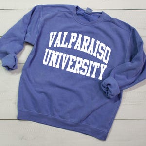 Customized School Comfort Colors Sweatshirt w/ Block Lettering image 2