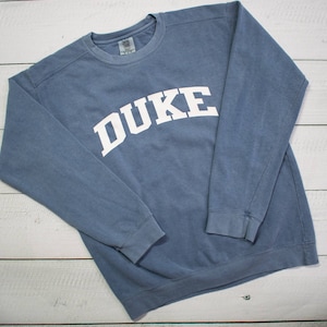 Customized School Comfort Colors Sweatshirt w/ Block Lettering