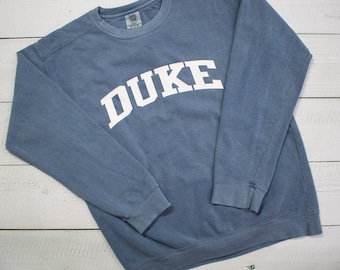 Customized School Comfort Colors Sweatshirt w/ Block Lettering