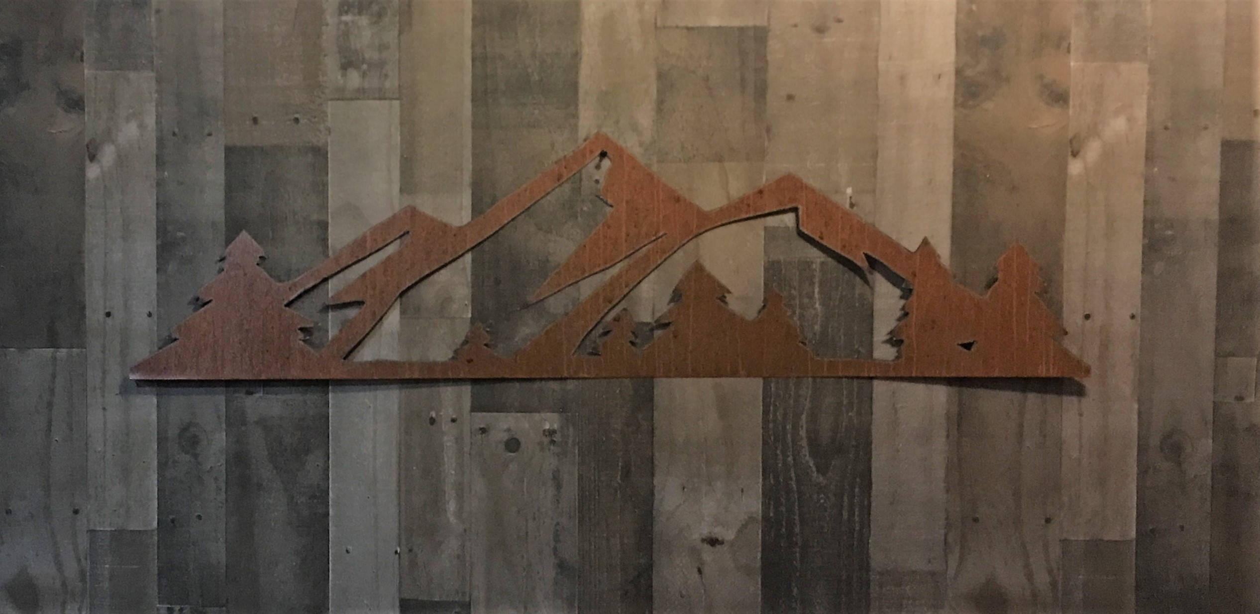 Rocky Mountain National Park. 4 ft Rustic Steel