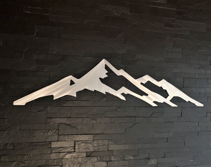 Collegiate Peaks. Mt. Yale 14er. Mountain art Colorado. Gifts for hikers. Metal wall art