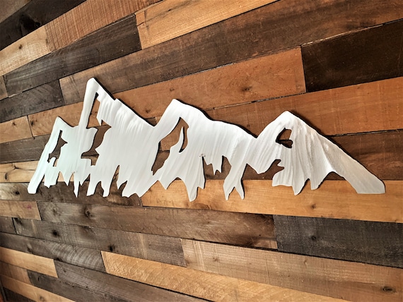 5 foot Boulder Flatirons metal wall art. CU graduation gift. Colorado mountain range. Hiking artwork. University of Colorado.