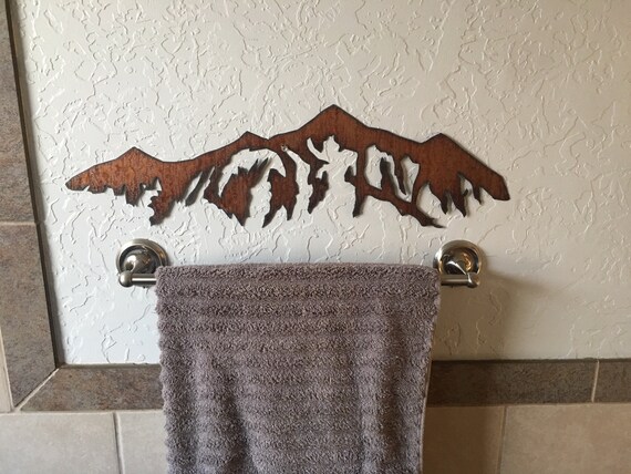 Breckenridge Mountains Colorado Mountain Range Metal Wall Art Gift For Hiker Rock Climber Camper Skier Snowboarder Rockies Country Home CO