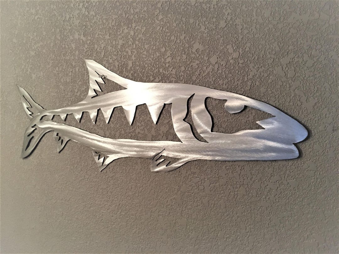 Bonefish Metal Wall Artwork Tropical Saltwater Florida Keys Fish Beach