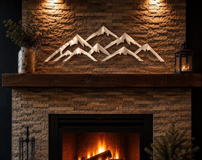 Vail Ski Resort Metal Wall Art | Colorado Mountain Decor | Ski Lodge Wall Hanging | Rustic Cabin Decor | Metal Mountain Art