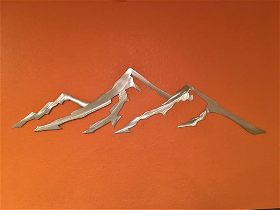 Quandary Peak Metal Wall Art Colorado 14er Mountain Climbing Hiking Wall Decor Handmade Artwork 14,265 Feet Nature Outdoors 3 Ft. Gift Idea