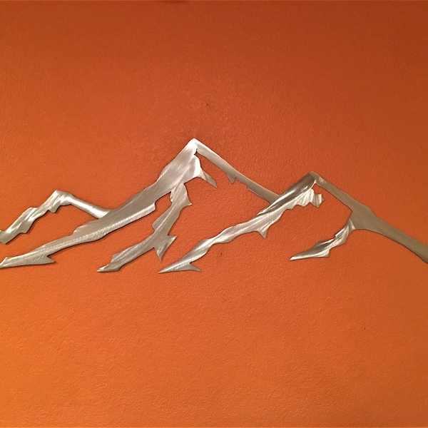 Mountain Metal Art Etsy
