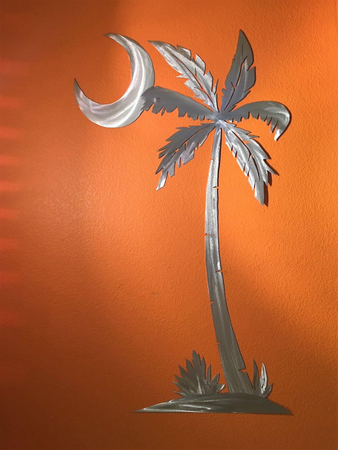 Palmetto Tree Metal Wall Art. South Carolina Flag. Beach Decor. Palm