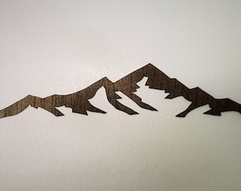 Mount Elbert Metal Wall Art – 3 Ft Colorado 14er Mountain Decor | Rustic Hiking Gift | Fourteener Landscape Art for Cabin or Home