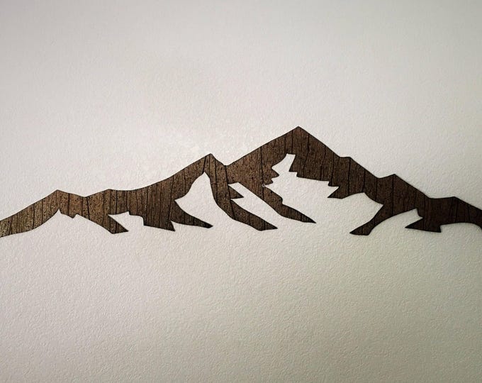 Mount Elbert Metal Wall Art – 3 Ft Colorado 14er Mountain Decor | Rustic Hiking Gift | Fourteener Landscape Art for Cabin or Home