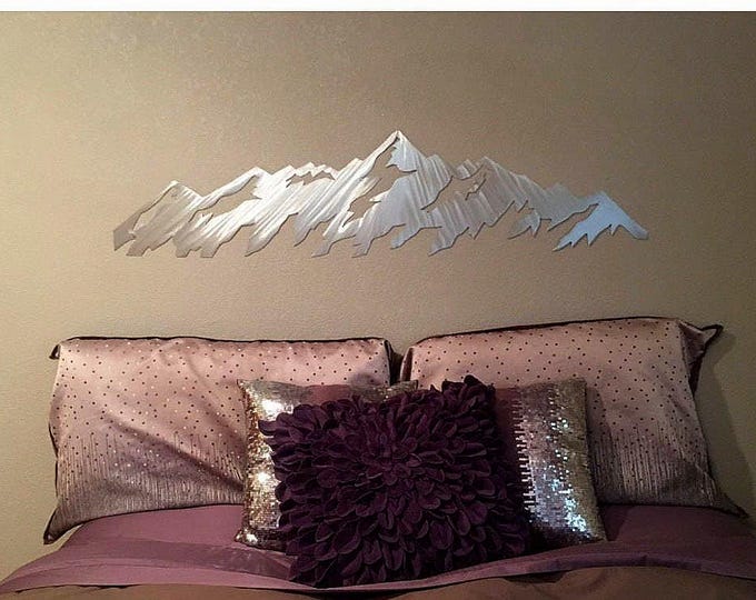 Telluride Ski Resort Mountain Wall Art | Colorado Metal Decor | Brushed Aluminum Wall Art | Gift for Skier or Mountain Lover