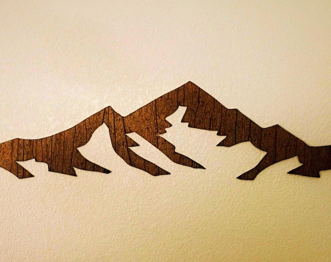 Mount Elbert Metal Wall Art – Colorado 14er, Rustic Mountain Decor