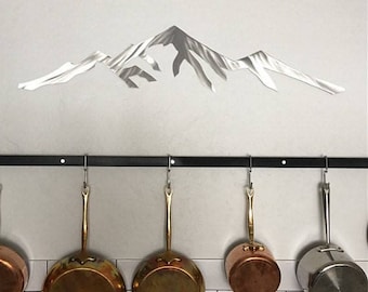 Pikes Peak 14,115 feet. Colorado 14er. Metal wall art. Mountain skyline for your bedroom. Mountain art. Colorado artwork. Fourteener - 14ers