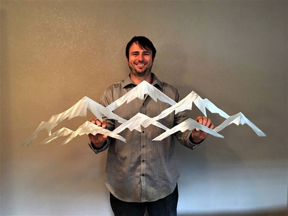 4 ft. Vail Ski Resort Metal Wall Art Mountains
