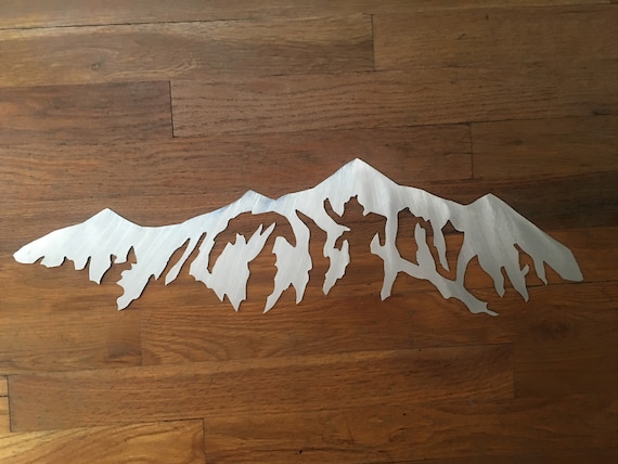 Breckenridge Ski Area Mountain Metal Wall Art Colorado Mountains Home Decor Handmade Artwork Birthday Gift Bathroom Bedroom Den Office Patio
