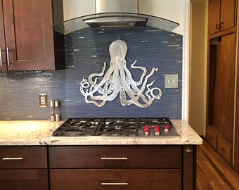 Octopus Metal Wall Art. Tropical Beach Decor. Ocean Life. Gift for scuba diver. Handmade Artwork. Hawaiian vacation
