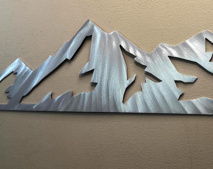 Jackson Hole Wyoming Ski Resort - Metal Mountain Artwork - Skiing and Snowboarding Artwork - Hiking and Camping Home Cabin Decor 3 Ft.