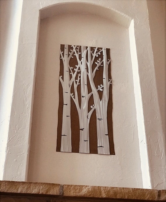 Extra Large Wall Art. Aspen Trees with leaves. Nature Inspired. New Home Gifts for Couples. Wanderlust. Home Decor. Apartment Decorating.