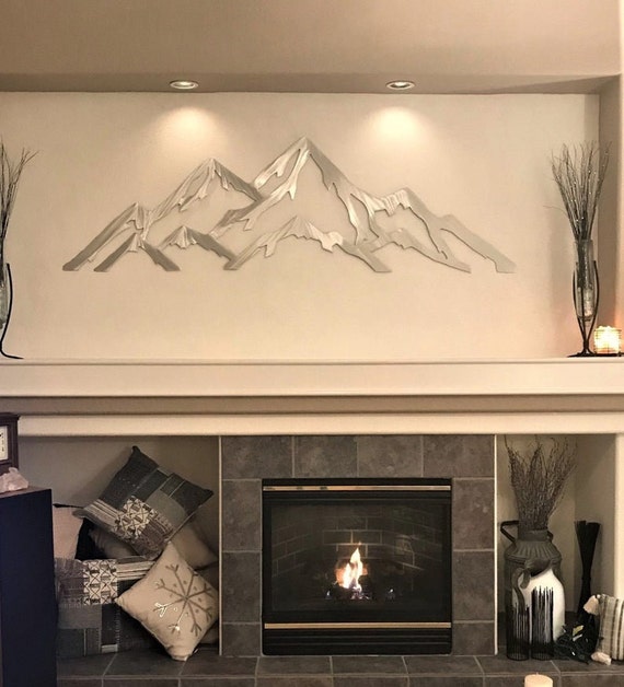5ft Metal mountain range of Aspen Mountain / Modern Art / Aspen highlands / Skiing Decor / Snowboarding art / outdoors artwork / outside art
