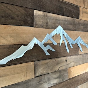 Colorado Springs Pikes Peak Mountain. Metal wall art for your bedroom. Fourteener. 5 ft.